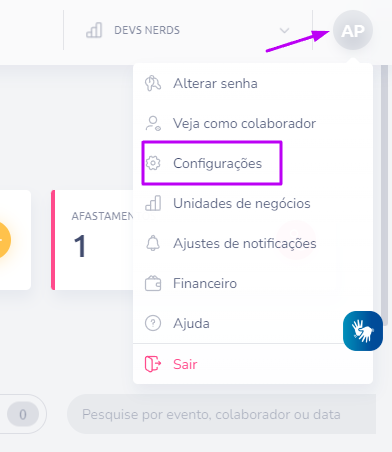 Configurações